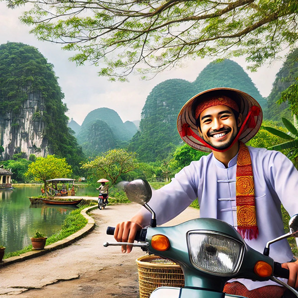 Enjoy Ninh Binh Through Motorcycle Taxi Services